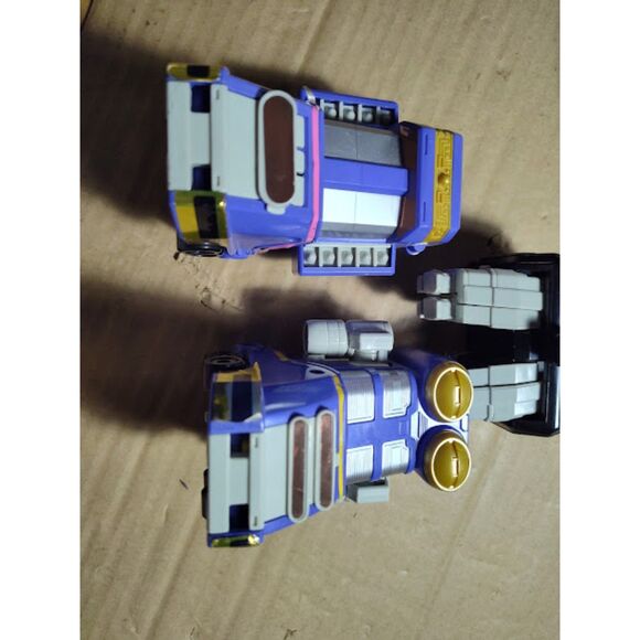 Vintage Power Rangers Zeo Zord Deluxe Megazord Parts 2 Legs & Upper Torso - Picture 11 of 12